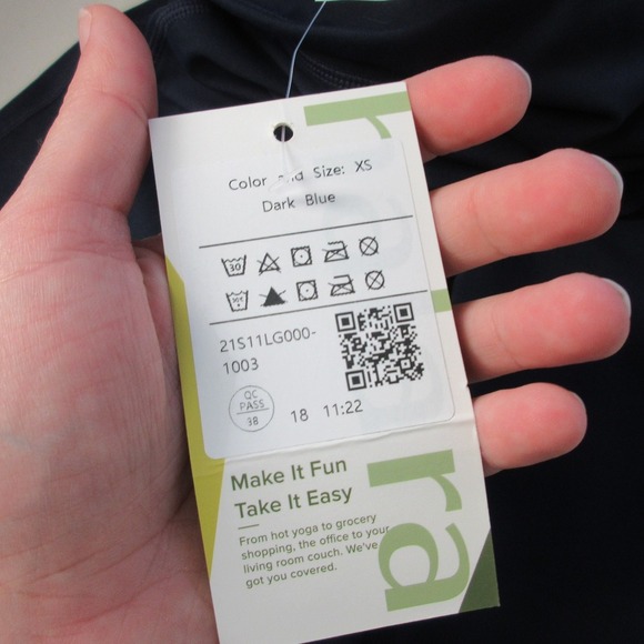 Halara Wide Leg High Rise Flare Yoga Pants Women XS Blue Stretch Training 270 - Picture 4 of 12